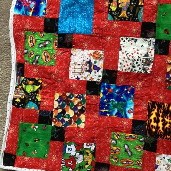 Handmade Baby Quilt Blanket Comforter Crib Size Changing Small Play Mat Cotton - Picture 4 of 7